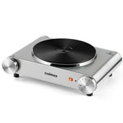 Cusimax Electric Hot Plate For Cooking,1500W Stainless Steel Single Burner